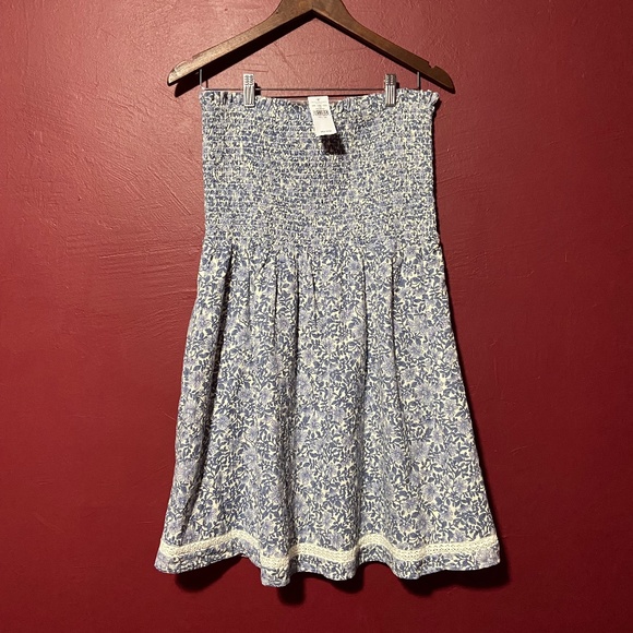 American Eagle Smockin' On Sunshine Strapless Dress - Picture 4 of 6